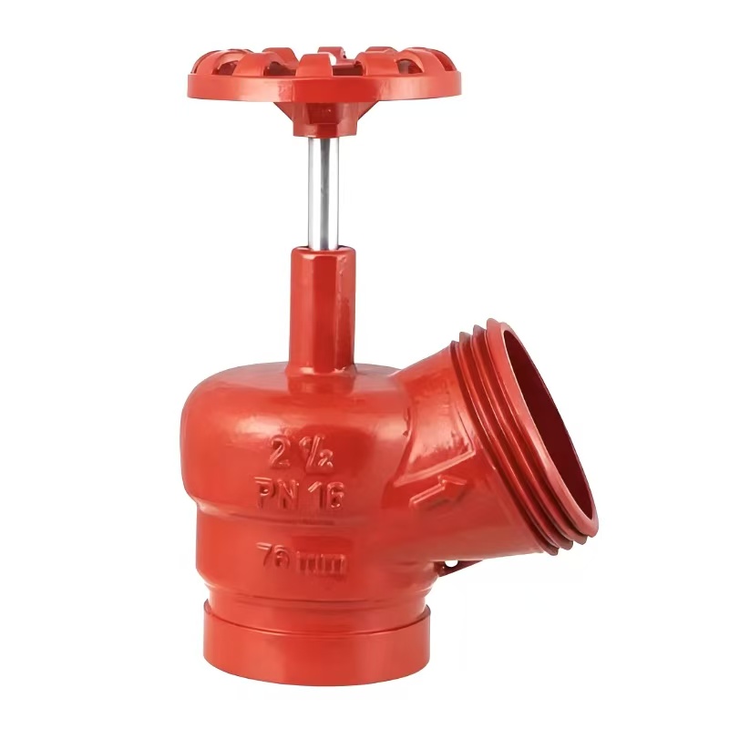 2.5” Grooved Angular Fire Hydrant Globe Valve – PN16 Cast Iron For Fire Protection